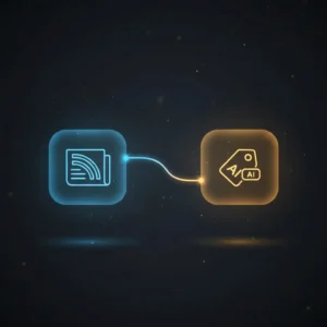 n8n workflow automating AI-generated tag assignment to WordPress blog posts via RSS and API integration