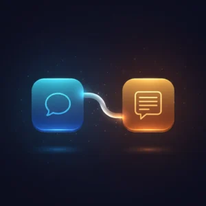 Isometric illustration of n8n workflow integrating Ollama Llama 3.2 for private AI chat assistant with JSON responses