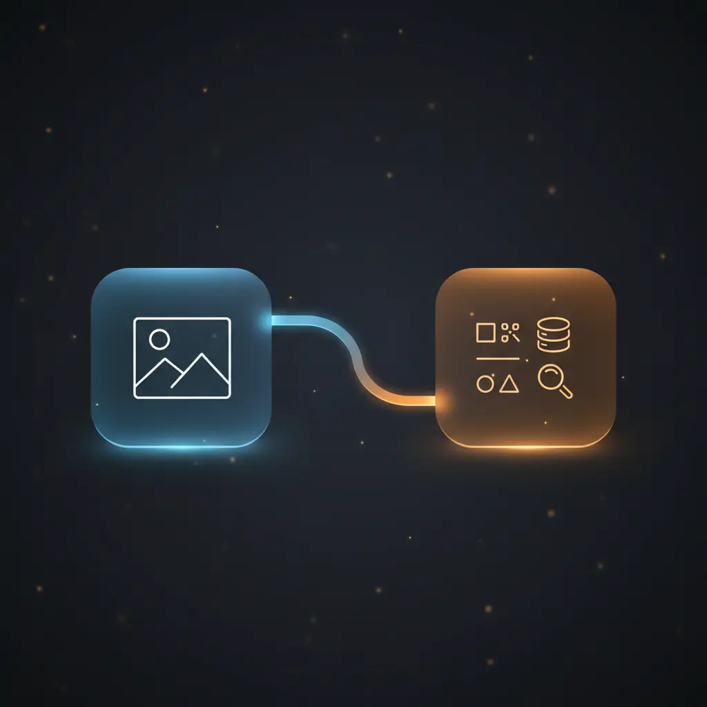 n8n workflow automating AI-powered image object detection, cropping, CDN upload, and Elasticsearch indexing