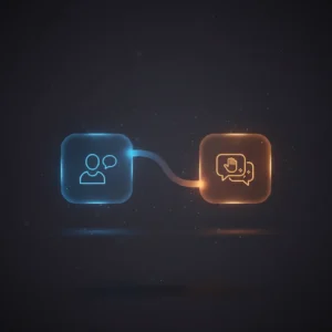 n8n workflow diagram integrating OpenAI chatbot with Postgres memory, external APIs, and MySQL product queries