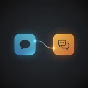 Isometric n8n workflow showing conversational AI assistant with memory and OpenAI integration