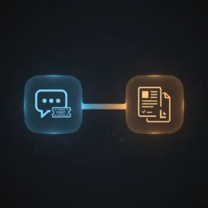 Isometric illustration of n8n workflow automating Slack support ticket creation in Linear with AI-generated summaries