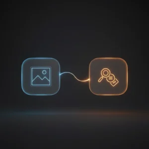 n8n workflow automating image embedding generation using color analysis and semantic keyword extraction