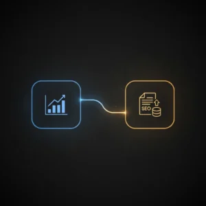 n8n workflow automating Google Analytics data extraction, AI analysis, and SEO insights saved to Baserow