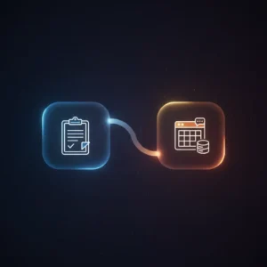 Isometric illustration of an n8n workflow automating sentiment analysis on Linear support issues with Airtable and Slack alerts