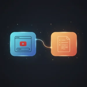 n8n workflow automating YouTube video transcript extraction and AI-powered summarization from URL input