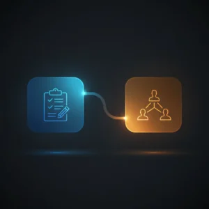 n8n workflow automates Notion project team creation linking projects, semesters, and users via webhook