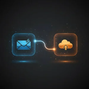 n8n workflow automating Gmail attachment detection and uploading to Google Drive with renamed files