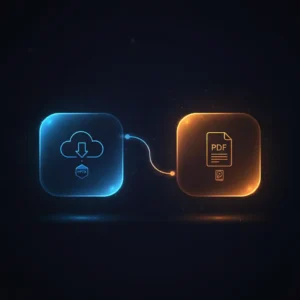 n8n workflow automating PPTX download, converting to PDF, and saving file locally using ConvertAPI