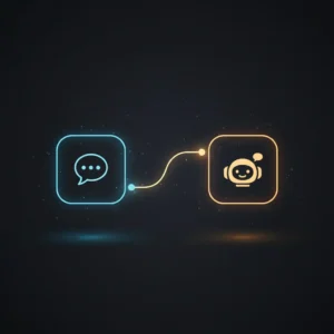 Diagram of n8n workflow integrating Langchain AI and GPT-4 to query NocoDB tables interactively