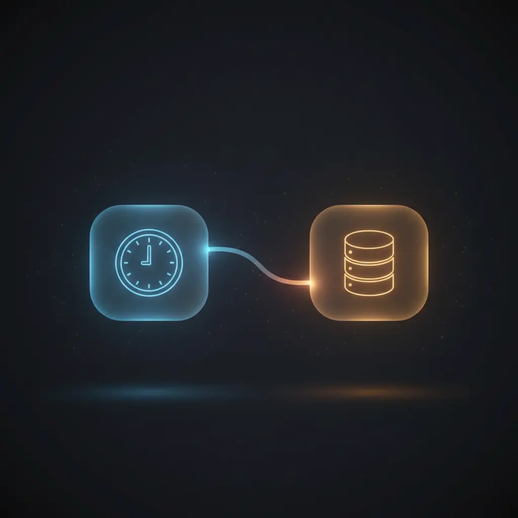 n8n workflow automating minute-by-minute simulated humidity sensor data insertion into PostgreSQL database