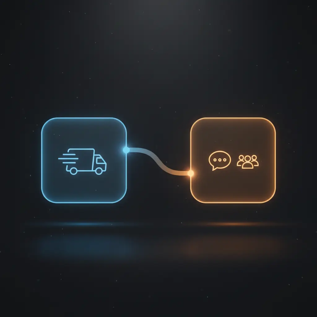 n8n workflow automating Onfleet delivery start notifications sent to Discord channel