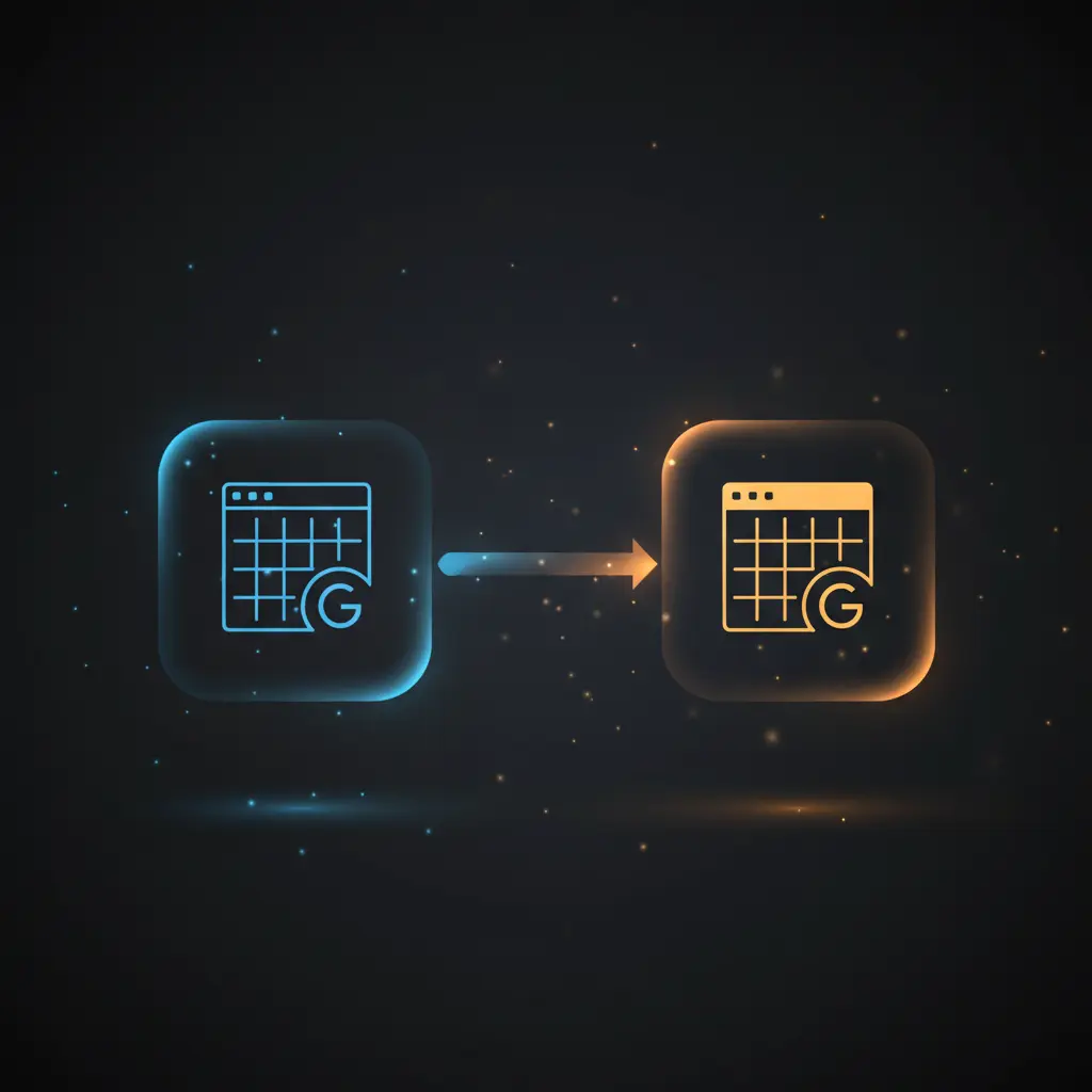 n8n workflow automates reading and writing Google Sheets data every 2 minutes to sync two sheets