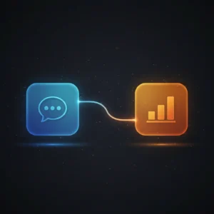 n8n workflow diagram showing AI-powered SQL agent with chat interface and dynamic data visualization using OpenAI and Quickchart.io