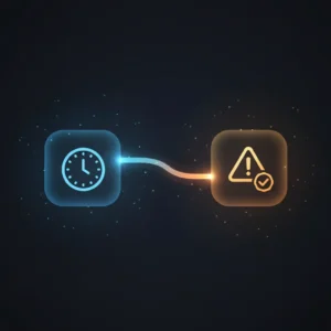 Diagram of n8n workflow automating hourly SIGNL4 alert management with local JSON state handling