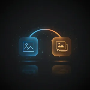 n8n workflow automating AI-generated captions overlayed on images using Google Gemini vision-language model