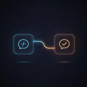 Diagram of n8n workflow routing and executing Slack slash commands with thread management and validation