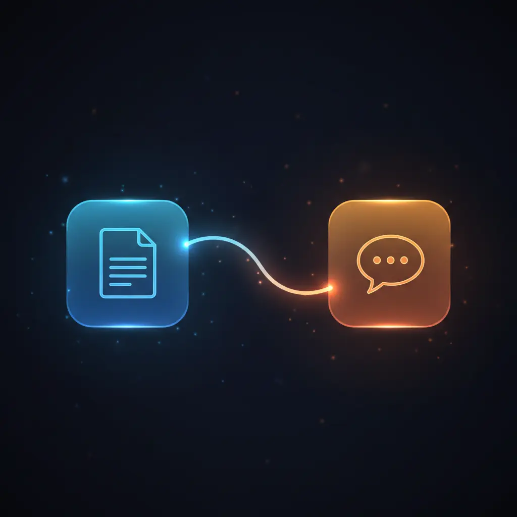 Isometric illustration of n8n workflow automating Readwise article sync and Telegram summary delivery