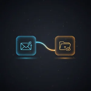 n8n workflow automating email attachment retrieval, filename sanitization, and Nextcloud upload for invoice management