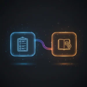 Isometric diagram of n8n workflow automating Typeform feedback sentiment analysis and conditional Notion, Slack, Trello actions