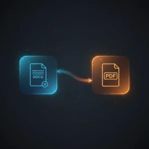 n8n workflow automating DOCX to PDF conversion using ConvertAPI with manual trigger and file saving
