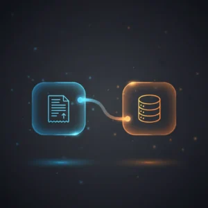 n8n workflow automating receipt data extraction from Typeform uploads to Airtable storage