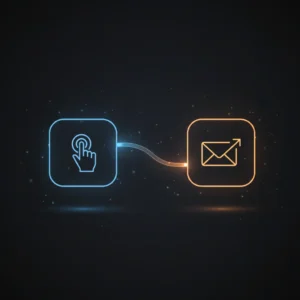 n8n workflow with manual trigger node and Mandrill email node sending templated welcome email