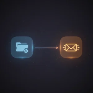 n8n workflow automating email alerts for new files added to a specific Google Drive folder