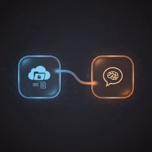 n8n workflow automating AI-powered file ingestion and semantic search in Supabase storage