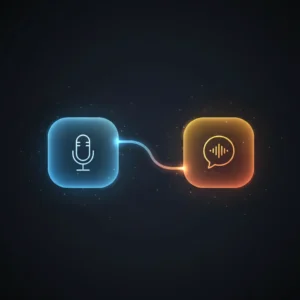 n8n workflow diagram integrating ElevenLabs voice, OpenAI chatbot, and Qdrant vector database for RAG customer service