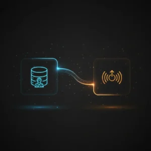 n8n workflow sending customer names from custom datastore via HTTP POST with API key authentication