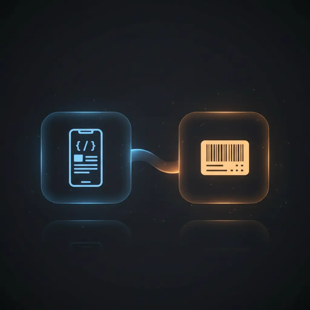 n8n workflow diagram fetching and merging product grade and fabric roll data for label generation