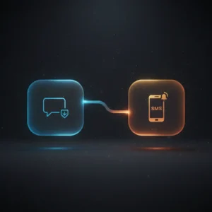 n8n workflow monitoring RabbitMQ temp queue, sending Vonage SMS alert if temp exceeds 50