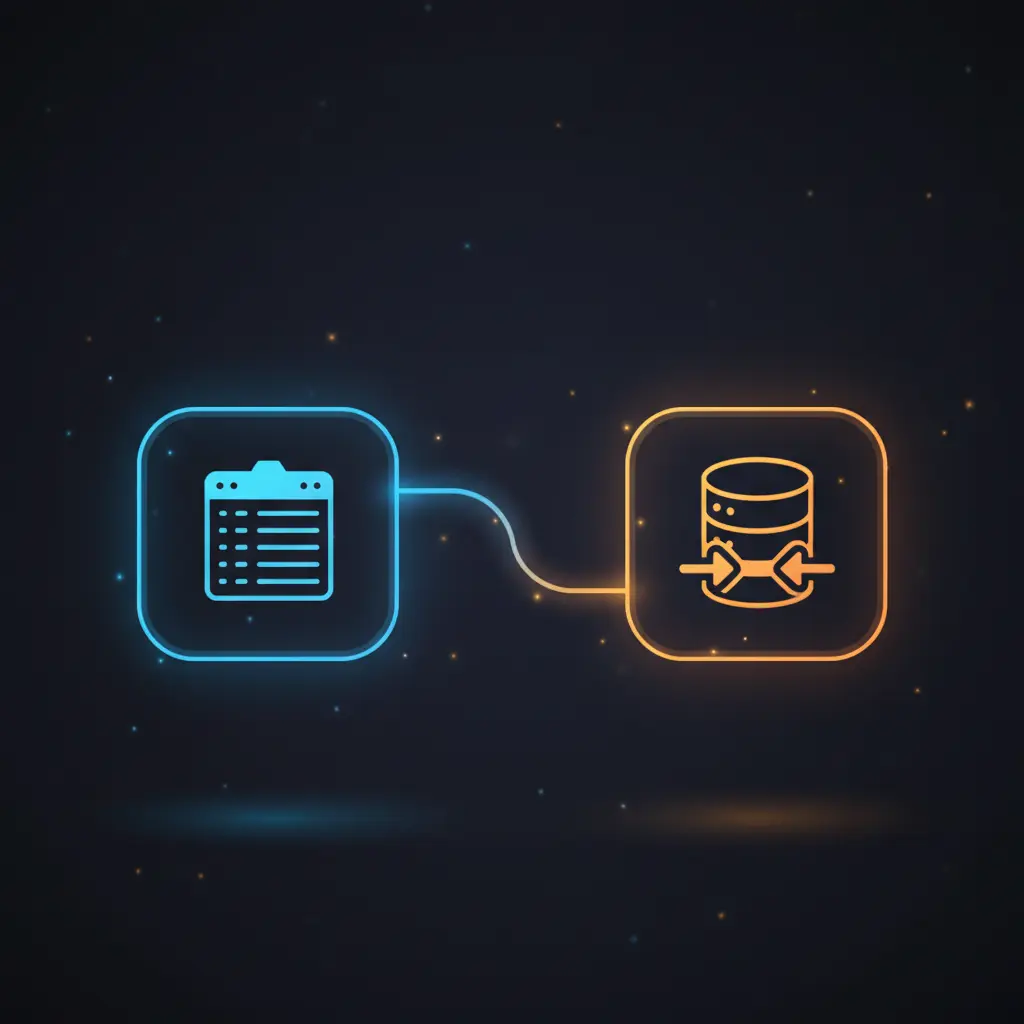 n8n workflow automating hourly sync of Google Sheets data to Postgres database table