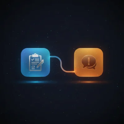 Isometric n8n workflow automating Typeform feedback sentiment analysis and Mattermost negative feedback notifications