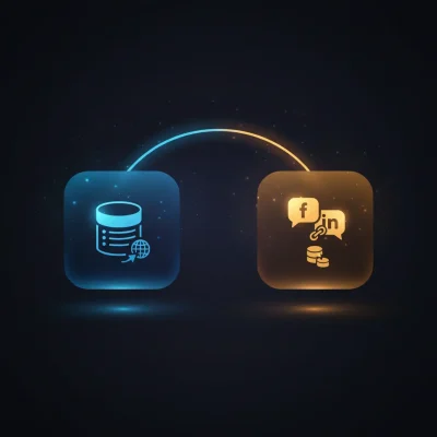 n8n workflow diagram automating AI-powered social media link extraction from company websites