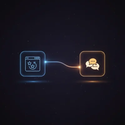 Isometric illustration of an n8n workflow automating Trustpilot review scraping, analysis, clustering, and exporting to Google Sheets