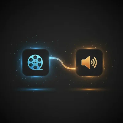 n8n workflow automating AI video narration by extracting frames, generating scripts, converting to speech, and uploading audio