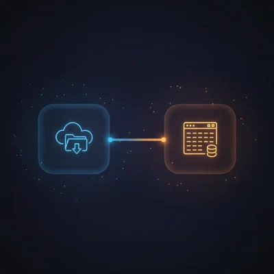 Diagram of n8n workflow automating invoice PDF detection, parsing with LlamaParse, and saving data to Airtable