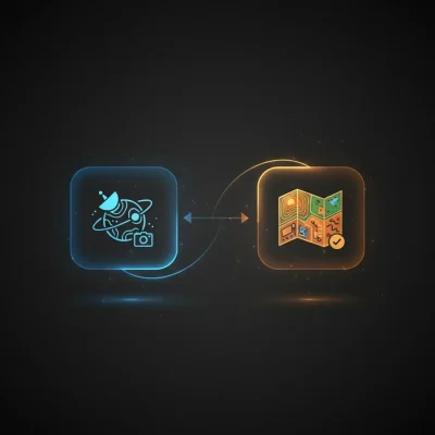 n8n workflow classifying satellite land images using KNN with Qdrant vector database and Voyage AI embeddings