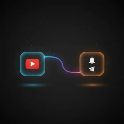 n8n workflow automating YouTube channel video checks and Telegram notifications every 30 minutes
