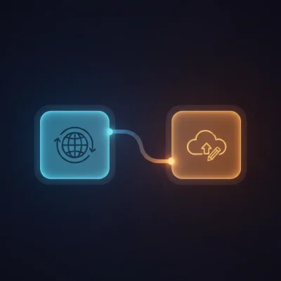n8n workflow automating XML data fetch, JSON conversion, title update, and Dropbox upload