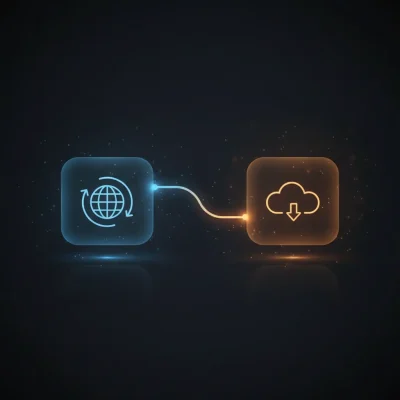 n8n workflow automating XML data retrieval, JSON conversion, title update, and Dropbox upload