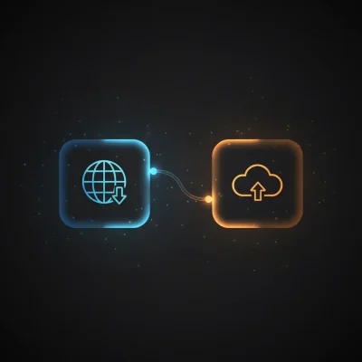 n8n workflow automating file download, upload to S3 bucket, and listing stored files for cloud storage management