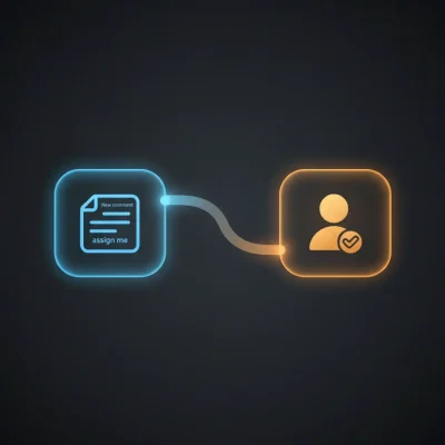 n8n workflow automating GitHub issue assignment based on issue events and 'assign me' comments