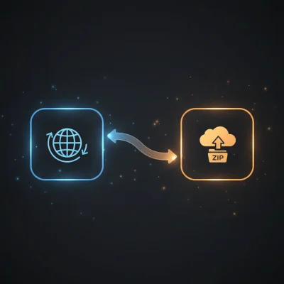 n8n workflow automating download of two images, compressing to ZIP, and uploading to Dropbox
