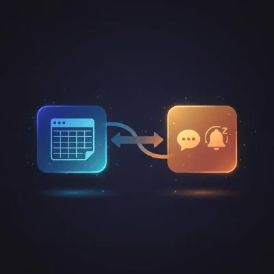 n8n workflow automating Google Sheets monitoring and Mattermost notifications every 45 minutes