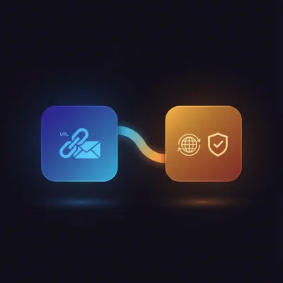 n8n workflow extracting domains from URLs or emails and detecting free email providers