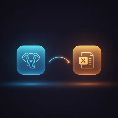 n8n workflow exporting product name and ean from PostgreSQL to Excel spreadsheet file