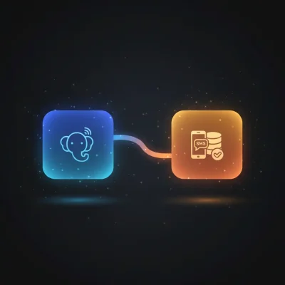 Diagram of n8n workflow automating sensor alerts from PostgreSQL with Twilio SMS notifications